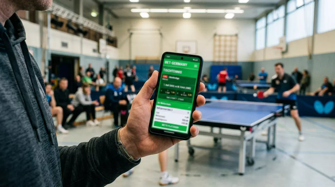 Tischtennis Wetten mobil — Apps & Plattformvergleich | SPINQUOTE