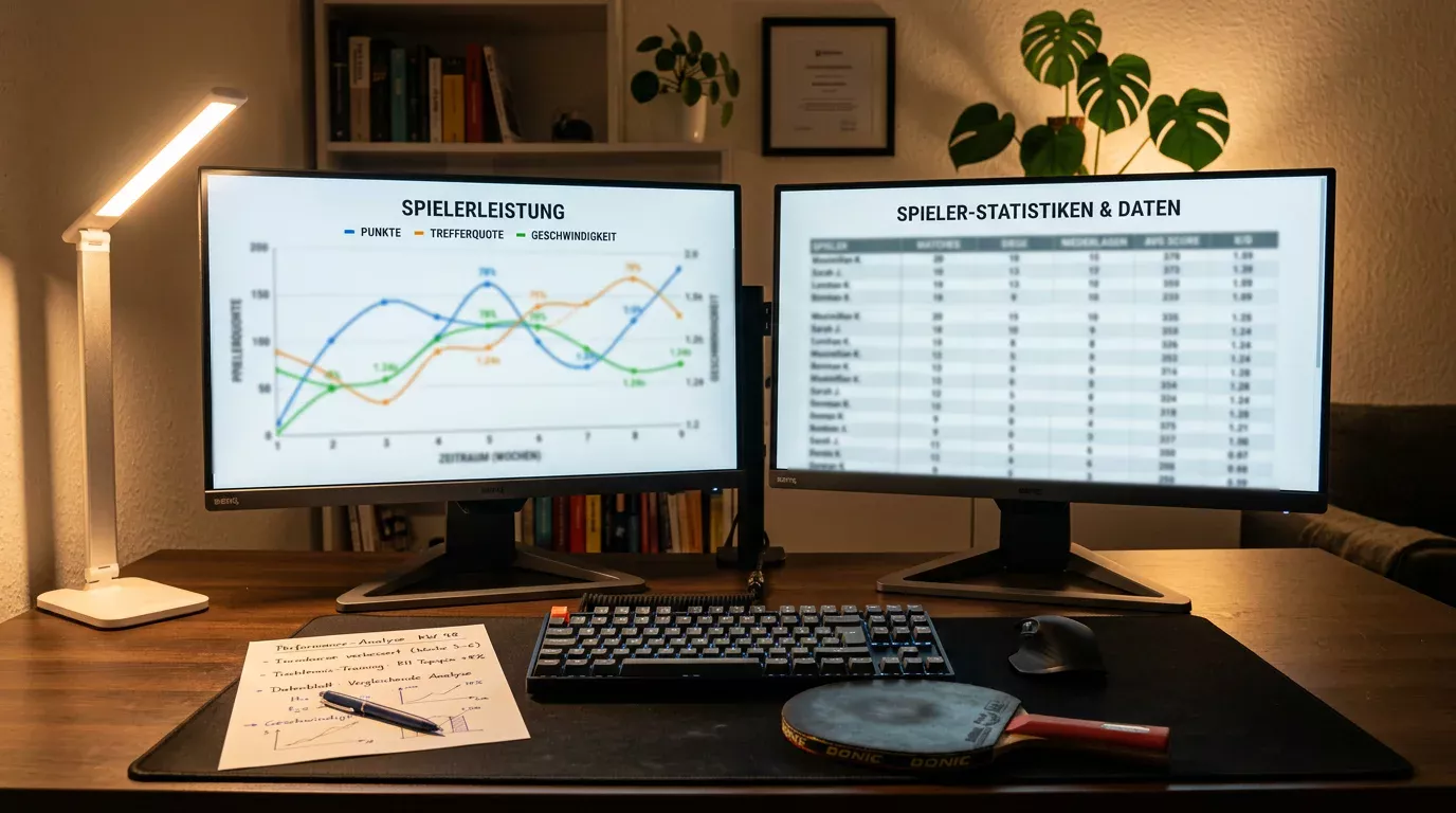 Datenbasierte Spieleranalyse für Tischtennis-Wetten mit Formkurven und Statistiken